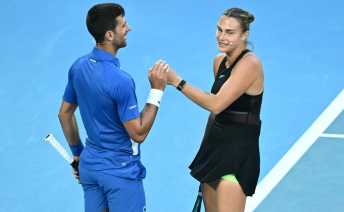 Sabalenka: "Đoković je najbolji svih vremena"