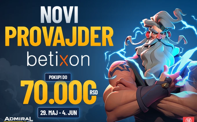 Betixon je stigao u AdmiraBet - Nove igre i bonus