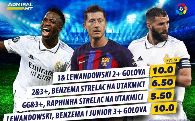 You are currently viewing AdmiralBet spremio uzbudljiv specijal za El Klasiko – Leva, Benzema ili obojica?