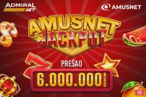 Јackpot na Аmusnet igrama prešao 6 miliona