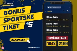 AdmiralBet i Sportske bonus tiket - To može samo Nikola Jokić!