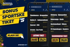 AdmiralBet i Sportske bonus tiketi - Južnoamerikanci i severnjaci donose novac!