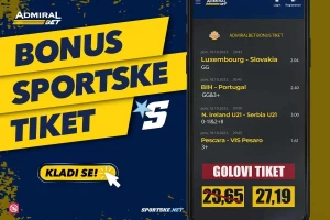 AdmiralBet i Sportske bonus tiket - Neka padaju golovi! ''Orlići'', obradujte nas!