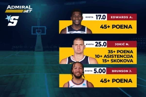 AdmiralBet NBA specijal - Trojica veličanstvenih igraju noćas!