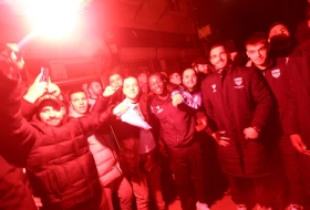 Fešta u Novom Pazaru - Lalatović i igrači dočekani bakljama