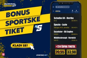AdmiralBet i Sportske bonus tiket - SMS, goleada u Holandiji, a tvrdo u Gelzenkirhenu