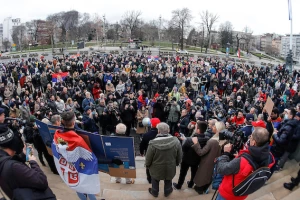 Protest ispred Skupštine, podrška Novaku na Badnji dan, zakazan novi skup!