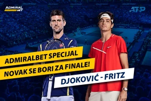 Idemo Novače! AdmiralBet specijal, Đoković protiv Amerikanca za finale!