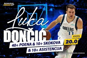 AdmiralBet NBA specijal, derbi u Teksasu, kvota na Luku Doničića 20!