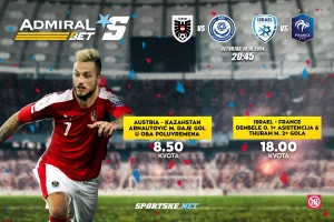 AdmiralBet specijal - Arnautovićevi golovi donose kvotu 8.50, kombinacija Dembele-Tiram čak 18!