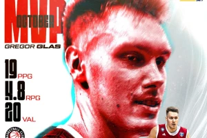 Preporođeni Gregor Glas obeležio oktobar u AdmiralBet ABA ligi