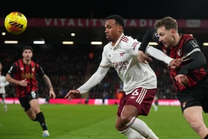 Gabrijel žestoko zabrljao, ali Arsenal igra šampionski - "Recnut" i Bornmut, za petu u nizu i još jedan korak ka tituli