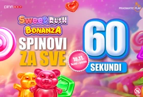Najslađa strana zabave - 60 sekundi besplatnih spinova, samo u PinnBet-u