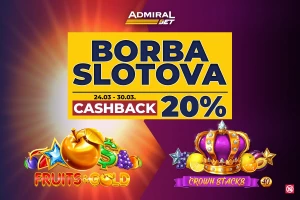 BORBA SLOTOVA JE POČELA - IZABERI SVOJU IGRU I OSVOJI KEŠBEK!