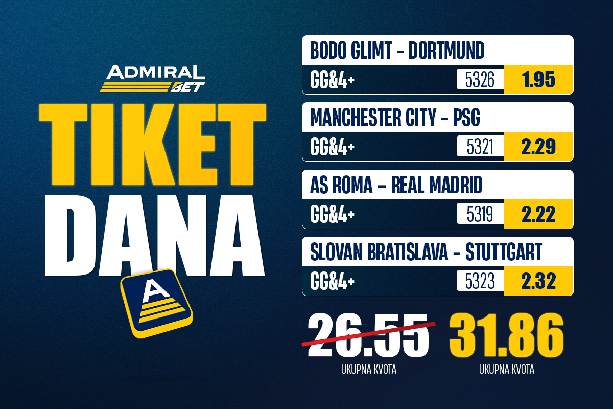 Tiket dana - Golovi kao na traci u LŠ?
