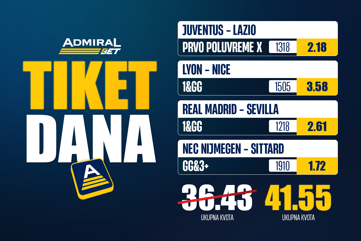 TIKET DANA - Sačuvajte se za večernji termin!