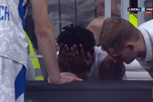 UŽIVO - MVP u bolovima i posle minut i po je morao van parketa!