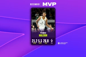 Asvel kandidat za plej-in, Maledon MVP decembra u Evroligi!