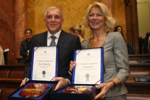 Ceca Kitić i Željko Obradović dobili nagrade za životna dela