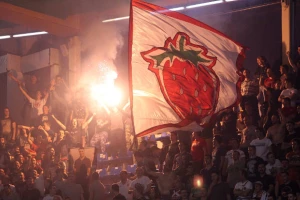 Mala poseta na stadionu Zvezde na utakmici protiv Radničkog