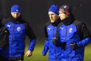 Česi obišli stadion i trenirali na 'Šoletovom terenu'