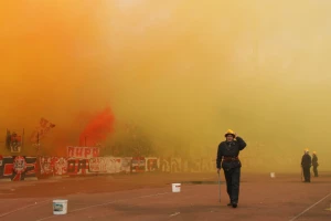 Incidenti u poluvremenu, policija potisnula ''Delije'' na ''Severu''!