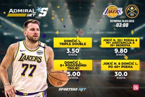 AdmiralBet specijali - Jokić i Dončić mogu da donesu kvotu 30!