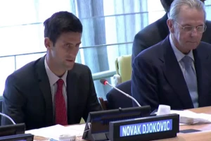Nole na proglašenju Međunarodnog dana sporta u UN