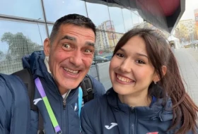 Srećna fotografija tate i ćerke Topić, Dragutin slavi svetsko srebro svoje mezimice