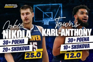 AdmiralBet NBA specijal - Jokić i Tauns vam ulepšavaju noć!