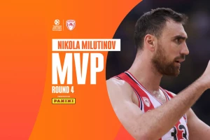 Milutinov nije štedeo bivši klub - Srpski centar "zakucao" Partizan i postao MVP kola!
