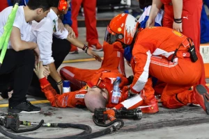 Dan posle - Evo kako izgleda noga mehaničara Ferarija nakon incidenta!
