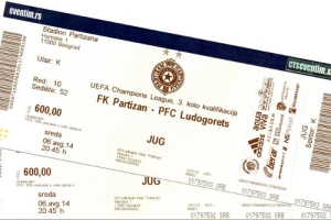 FK Partizan - Karte za Ludogorec od sutra i na blagajnama