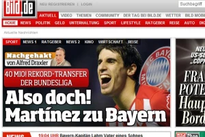 Bild - "Martinez u Bajernu za 40 miliona!"