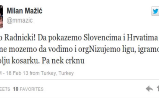Milan Mažić - Twitter