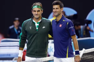 Neumesna šala - Poljubac Novaka i Federera