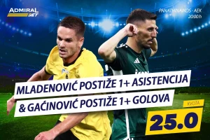 AdmiralBet specijal - Veliki derbi Grčke u srpskoj režiji, "orlovi" donose kvotu 25!