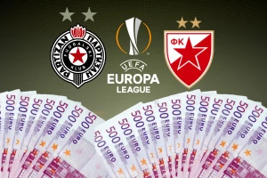 Partizan vs Zvezda - Koliko je ko zaradio ove sezone u Evropi?