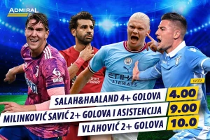 AdmiralBet specijali - Salah i Haland za 4+, vreme je za Vlahovića!