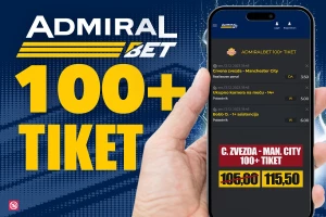 AdmiralBet 100+ tiket - Siti i Zvezda donose mega kvotu!