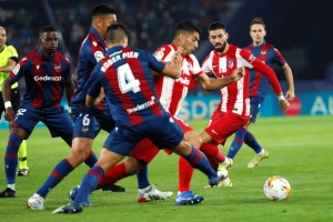 Atletiko ne zna sa Levanteom - Penali i Bardi izborili remi u Valensiji