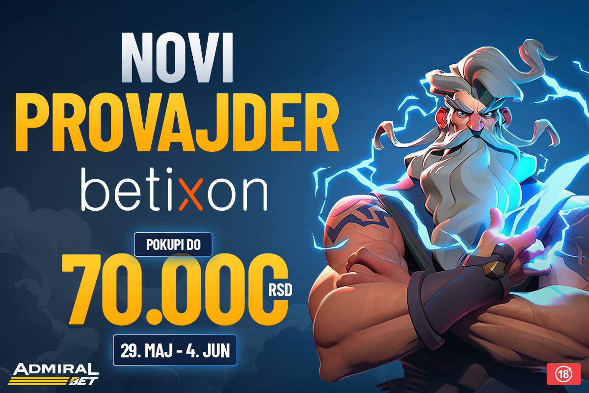 Betixon je stigao u AdmiraBet - Nove igre i bonus